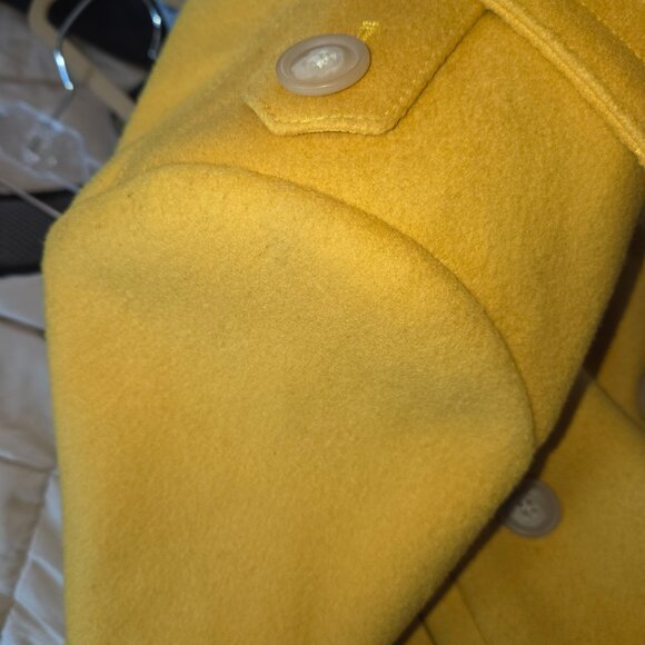 JCrew yellow wool peacoat size medium - Picture 7 of 7